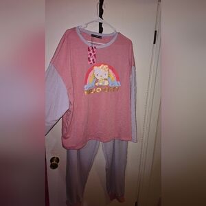 Hello Kitty Pink Kids Pajamas